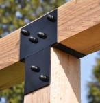 Steel Pergola Brackets 3 Way Corner Bracket for Outdoor Patio Building Materials