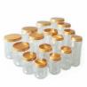 Buy cheap Aluminum Screw Lid Food Storage Jar Dia 55mm Plastic Clear Tea Coffee Sugar from wholesalers