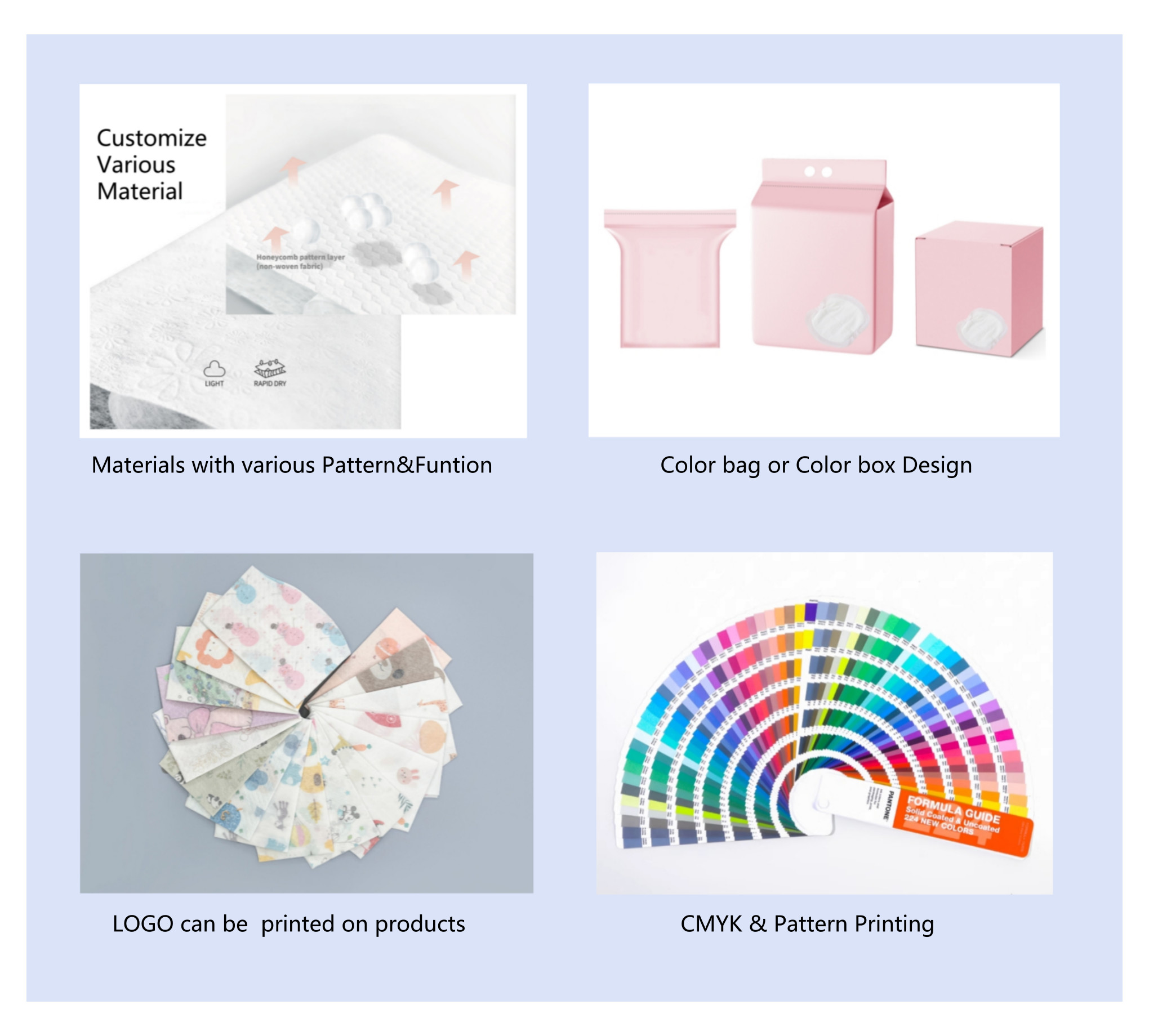 Large Size Disposable Baby Changing Pads Folding Non Woven Fabric