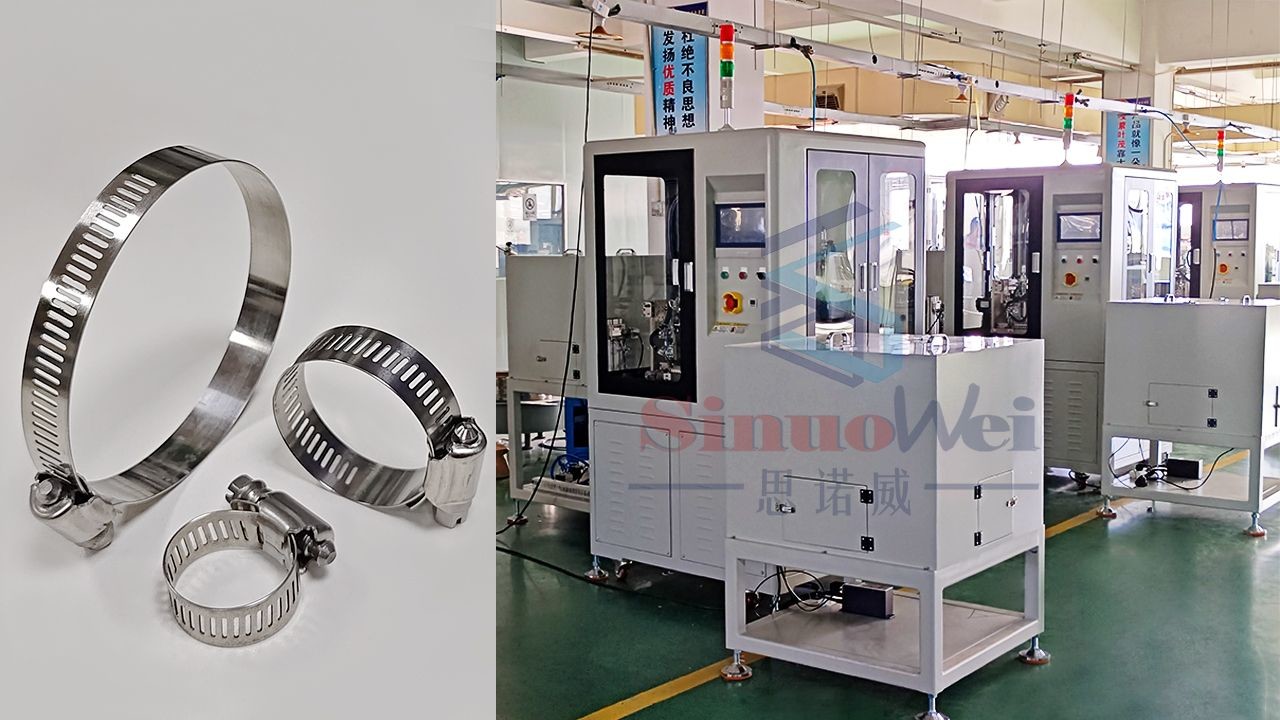 Efficiently Assemble Hose Clips Hose Clamp Assembly Machine