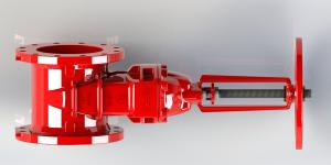 Quality Red Epoxy Coated Handwheel Operated High Grade Rubber Available wholesale