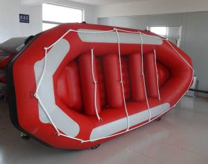 Quality Red Sport Whitewater Inflatable Drift Boat 5 Person Inflatable Boats wholesale