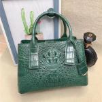 Genuine Alligator Leather Lady White Purse Female Single Shoulder Bag Authentic