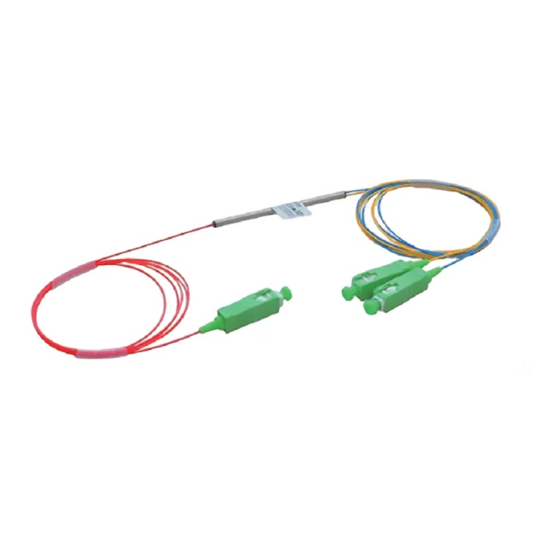 1*2 Fiber Optic Splitter SC/UPC SC APC Connector G652D/G657A Single-Mode -40- 85C