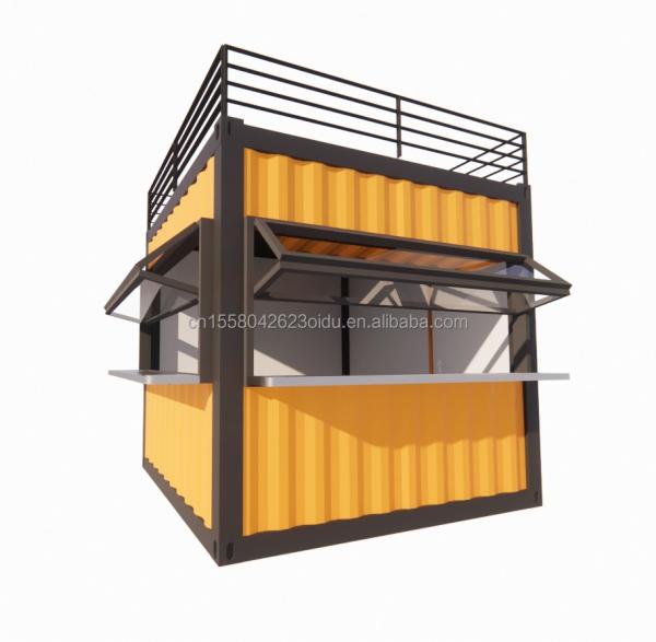 Wall 50/75/100mm Wave Sandwich Panel 20ft/40ft Prefabricated Mobile Bar