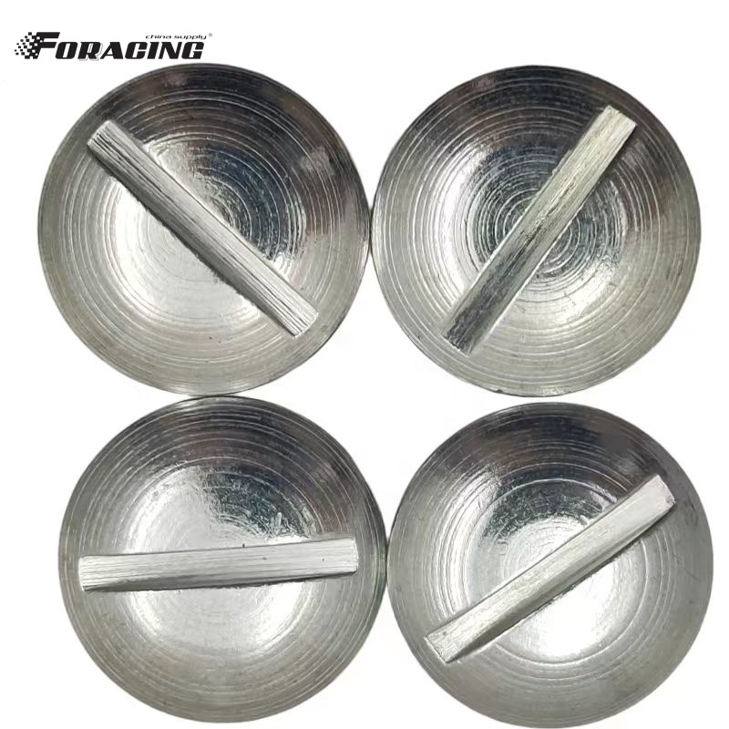 Universal Sprint Car Parts 7/16" * .500" Dome Head Quarter Turn Stud with Steel Dzus Fasteners