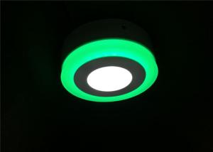 Quality Round 6 Watt Led Panel Light White Green Edge 2835 SMD For Living Room wholesale