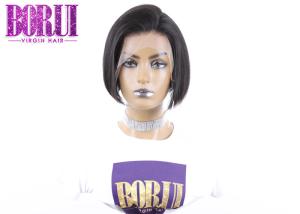 Quality Glueless Straight Human Hair Lace Front Wigs 13*6 Pixie Wig Natural Color wholesale