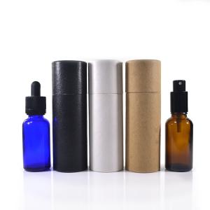 Quality Cosmetic Packaging 10ml 15ml 20ml 30ml 50ml 100ml Recycled Kraft Cardboard White Brown Black Paper Tube wholesale
