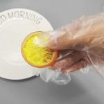 FTransparent Embossed PE Disposable Serving Gloves