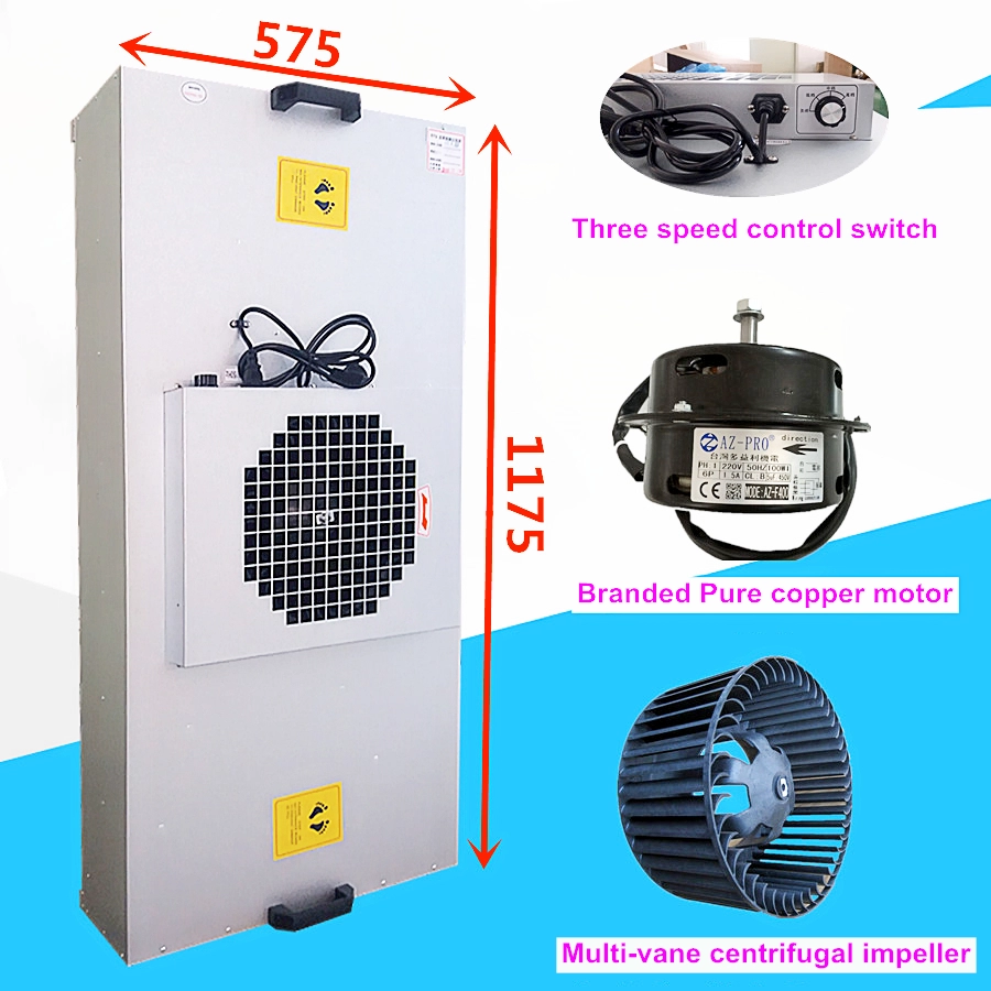 600m3/H HEPA Filter Unit Cleanroom Hood Hepa Filter 575*575*260mm