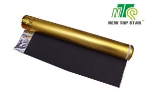 Quality EVA Acoustic Laminate Flooring Underlayment Golden Foil 3mm 110kg/M3 ISO wholesale