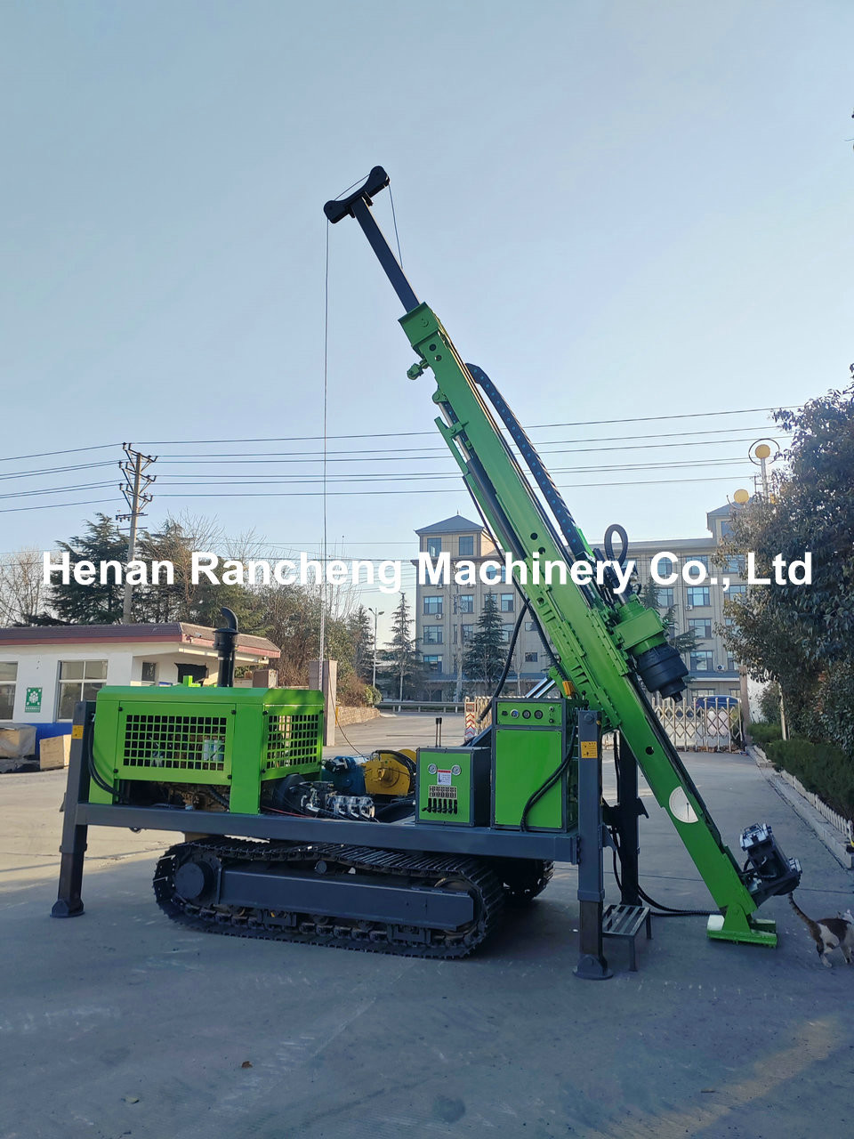 Max Drill Depth 1200m Full Hydraulic Core Drilling Rig With 92KW Diesel Engine
