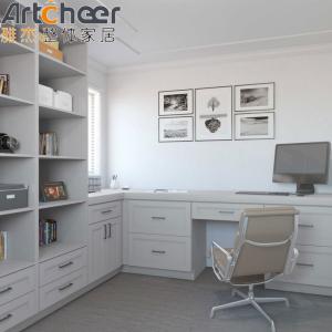 Quality Modern White Shaker Kitchen Cabinets With Laminated Half Bullnose Countertop Edging wholesale