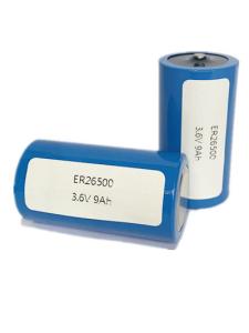 Quality LiSOCl2 ER26500 Lithium Thionyl Chloride Battery 26.2*50mm Dimension wholesale