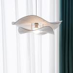 Nordic Cream Style Fabric Led Pendant Lights For Living Room Bedroom Bar Flower