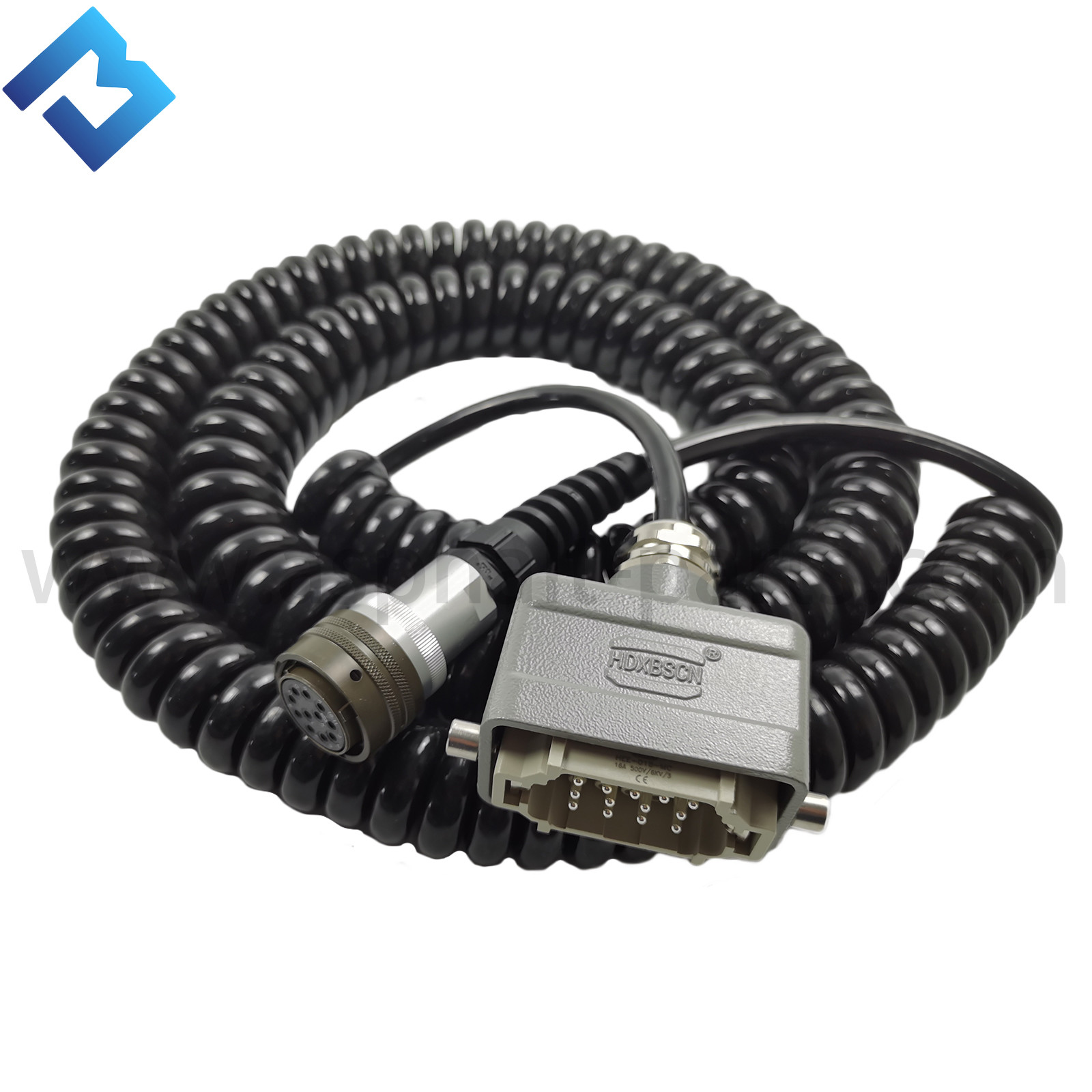 1.5m 13-11 2032288 Control Panel Spiral Electrical Cord For Asphalt Pavers