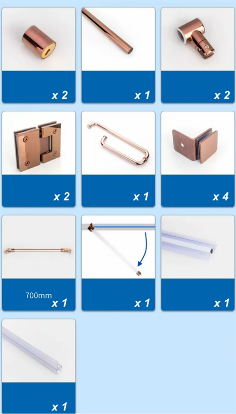 Anti Wear Satin Finished Glass Shower Hinge Corrosion Resistance Round Pipe Hinge
