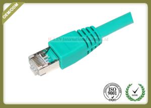 Quality 4 Pair STP Cat6 Shielded Cable Green Color 550 Mhz Cat6 Patch Leads wholesale