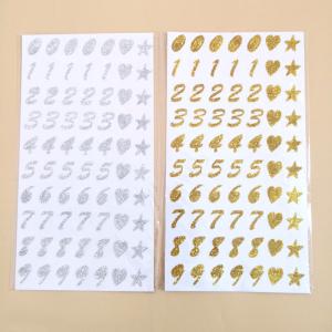Quality Non Toxic Christmas Gift Stickers Foil Stamped Vinyl Letter Stickers wholesale