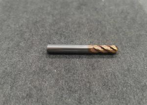 Quality Longlife Four Flute Flat Head Ball Nose Milling Cutter Golden Color HRC55 wholesale