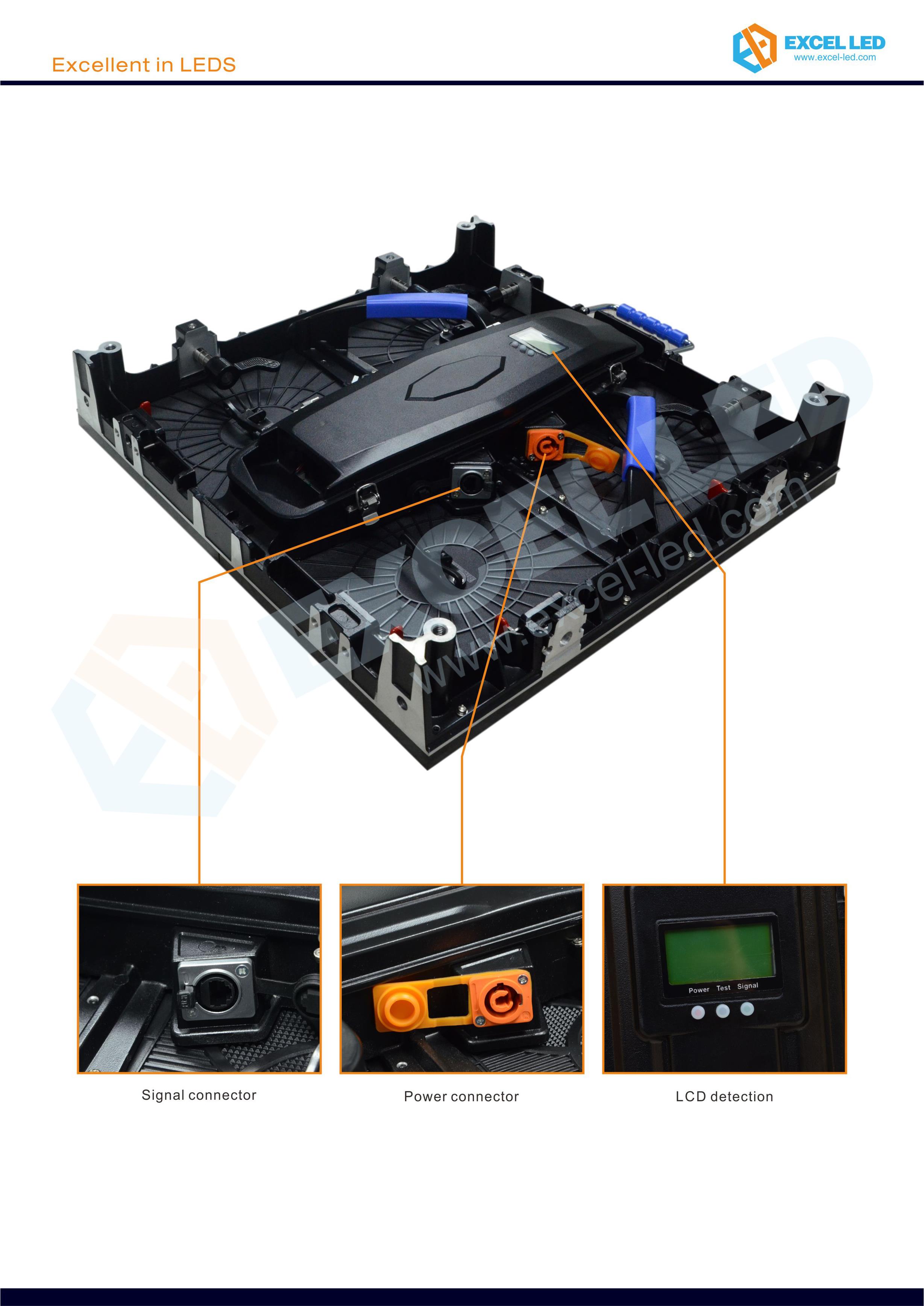 Outdoor P4.81mm rental type LED screen 500mm x 500mm and 500mm x 1000mm cabinet