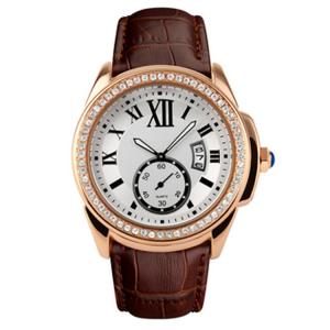 Quality Big Dial Luxury Alloy Wrist Watch With Diamond Stone Case , Women Jewellery Watches wholesale