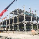 Q355B Welded Commercial Steel Building Q235 Prefabricated Office Construction