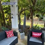 Outdoor garden shaped geometric cube weather resistant steel sculpture