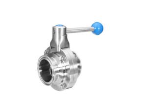 Quality 1&quot; X0.065&quot; Hygienic Butterfly Valves For High Temperature Pipe System wholesale