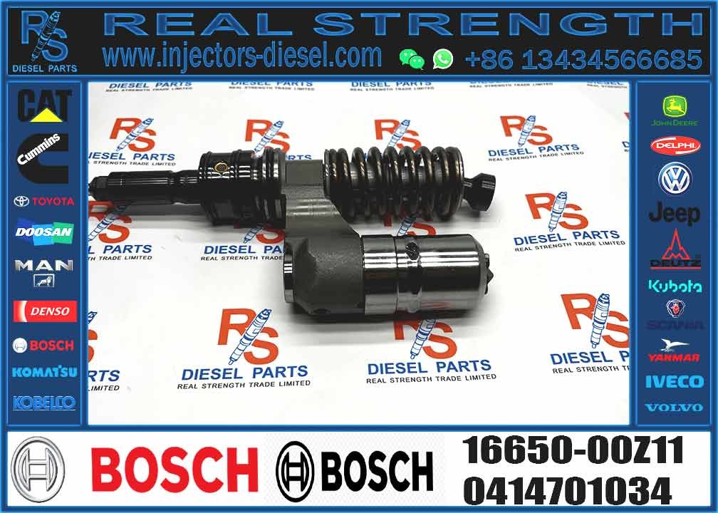 Common Rail Diesel Fuel Injector 0414701033 Common Rail Injector 0414701034 Auto Parts Injector 16650-00Z11