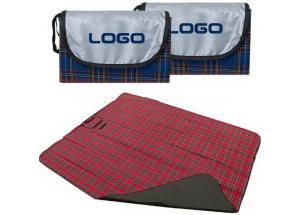 Quality Folding Beach Blanket Large Waterproof Picnic Rug with Stripes Printed wholesale