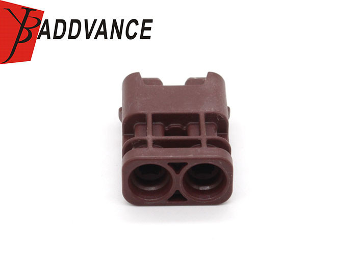 2-1-396 Electrical 2 Pin Female Wire Connector Brown Color For Harness