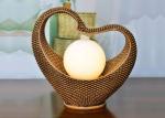 15 Inch Rattan Heart Indoor Outdoor Fountains