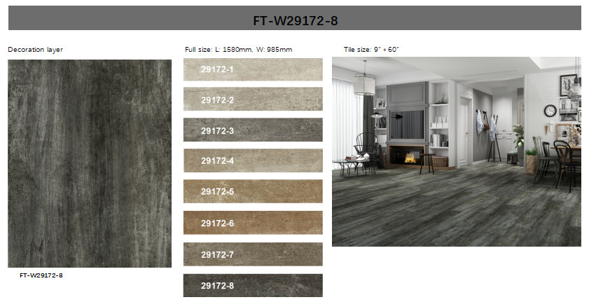 Unilin Click SPC 5mm Wood Grain GKBM FT-W29172-8 Environmental Friendly