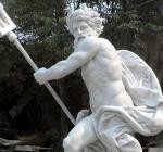 Marble Poseidon Statue Ancient Greek Mythological God Life Size Lord of The Sea