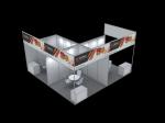 Modular Octanorm Similar Drawing booth with good price, Fabric 3X3m portable