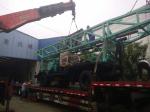 Eight - Tyres Trailer Chassis Farm Water Well Drilling Rig With Tricon Bit