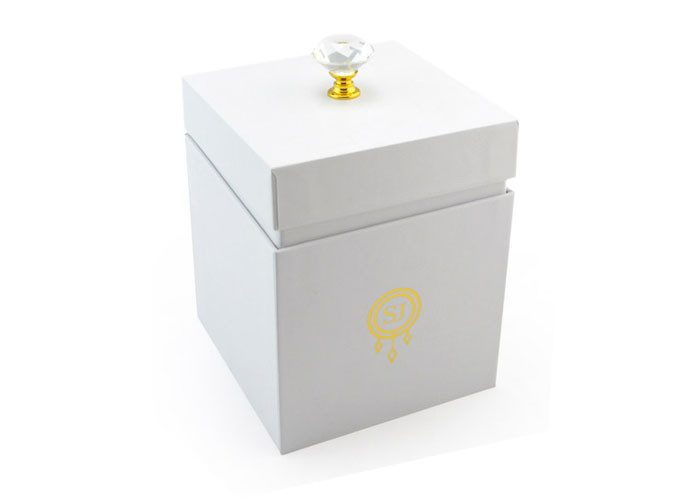 Fashionable Luxury Gift Packaging Boxes Paperboard Material For Candle