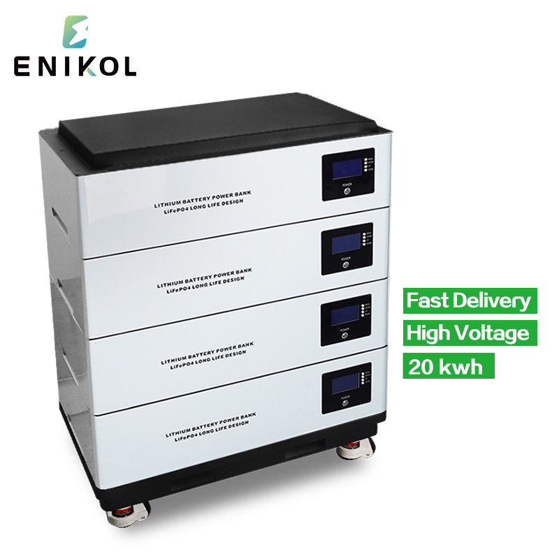 Stackable 48v 100ah Lifepo4 Battery 20kwh Solar Energy 51.2v lithium ion batteries