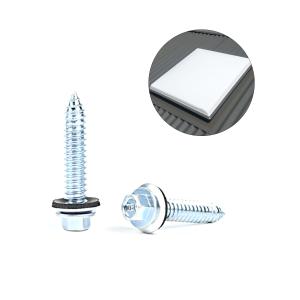 Quality White Zinc Plated Hex Sheet Metal Screw for Stainless Steel Roofing Strengthening wholesale