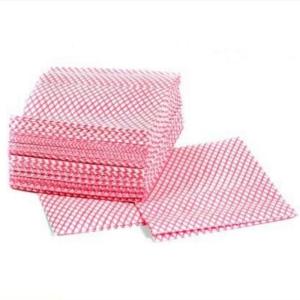 Quality Pink Disposable Cleaning Cloths Excellent Wet 30x50cm Window Cleaning Cloths wholesale