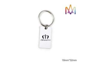 Quality 4mm Thickness Free Engraving SS304 Custom Shaped Keychains wholesale