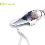 Minimalist Female Calf Skin Soft Sunglasses Case Snap Fastening Closure