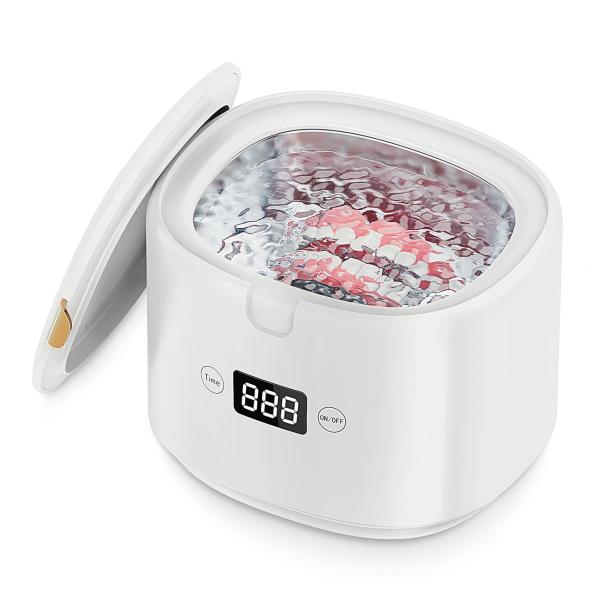 Ultrasonic Cleaner with UV LED Light for Dentures,Jewelry ,Retainer,Dental Mouth