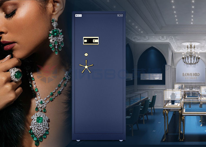 H1800mm Dual Alarm Intelligent Jewelry Watch Winder Safe Box Solid Steel