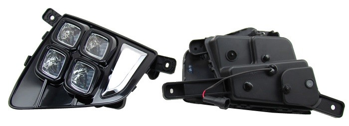 New Design Fog Lamps Daytime Running Lights for Hyundai 2014 2015 IX25 Creta