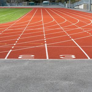 Quality Stadium Synthetic Athletic Flooring Rubber Running Track 20M Length wholesale