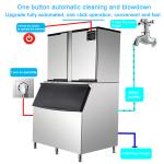 500kg/24h Commercial Clear Ice Cube Maker For Food Beverage Shops Hotels Coffee