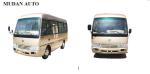 RHD 19 Seater Mini Bus 4.3T Rear Axle , Diesel Coaster Mini Bus Energy Saving